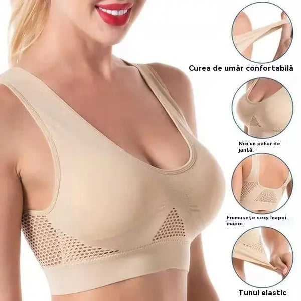 【50% OFF]🥰【Pachet de 3】Sutien respirabil și răcoros pentru mărimi mari❤️【40-120KG】