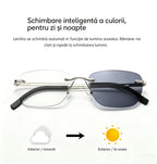 👓 Ochelari inteligenți de citit pentru persoanele de vârstă mijlocie și înaintată — mărire, lentile multifocale, fotochromism și protecție împotriva luminii albastre.