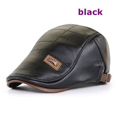 🧢🔥【Cumpără unul, primești unul gratuit】Beretă nouă din piele de înaltă calitate pentru toamnă și iarnă, în stil retro
