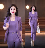 🏆【Jachetă+Vestă+Pantaloni】Set de trei piese, costum casual nou la modă 2026