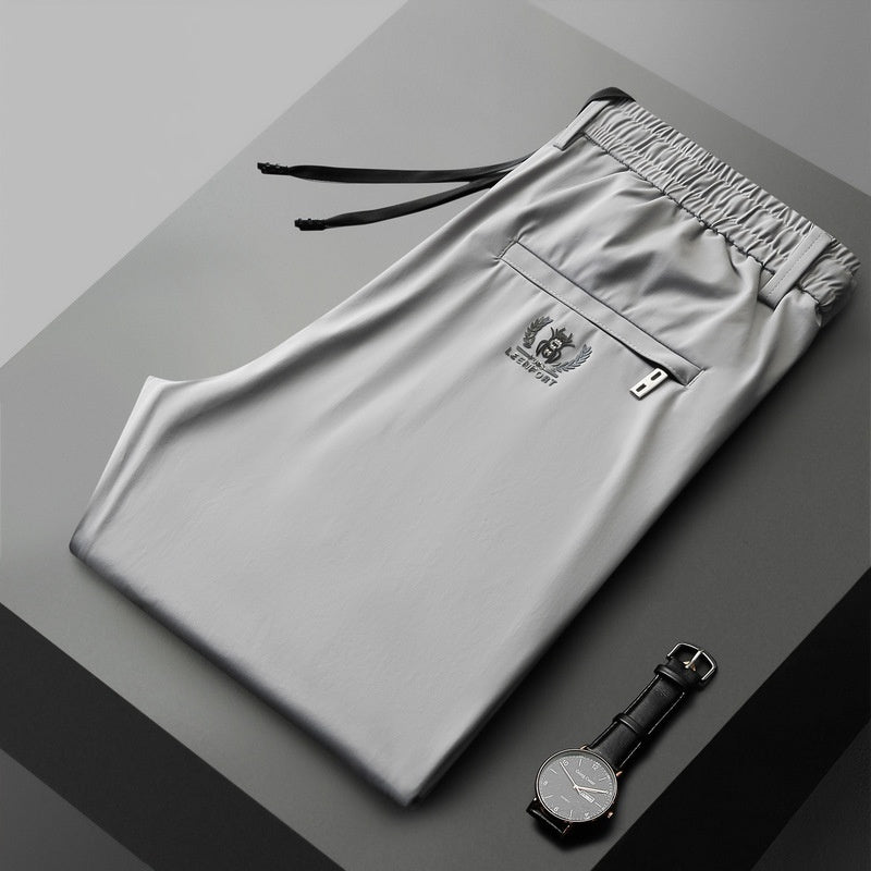 🔥【40-115kg】🔥Pantaloni noi de mătase elastică din gheață pentru primăvară și vară 2026-Plătiți online și economisiți 30lei