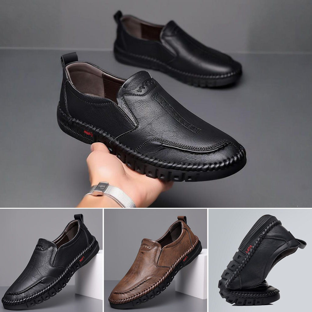 🏆👞【39-44】2026 pantofi sport casual pentru bărbați, din piele naturală, cu talpă moale, antiderapantă, respirabilă