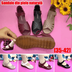 🔥【35-41】Sandale confortabile de damă din piele naturală cu talpă moale