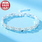 😀👉【Vásároljon egyet, kap egyet ingyen】💖🍀925 Sterling ezüst négylevelű lóhere karkötő nőknek, Love New Fashion