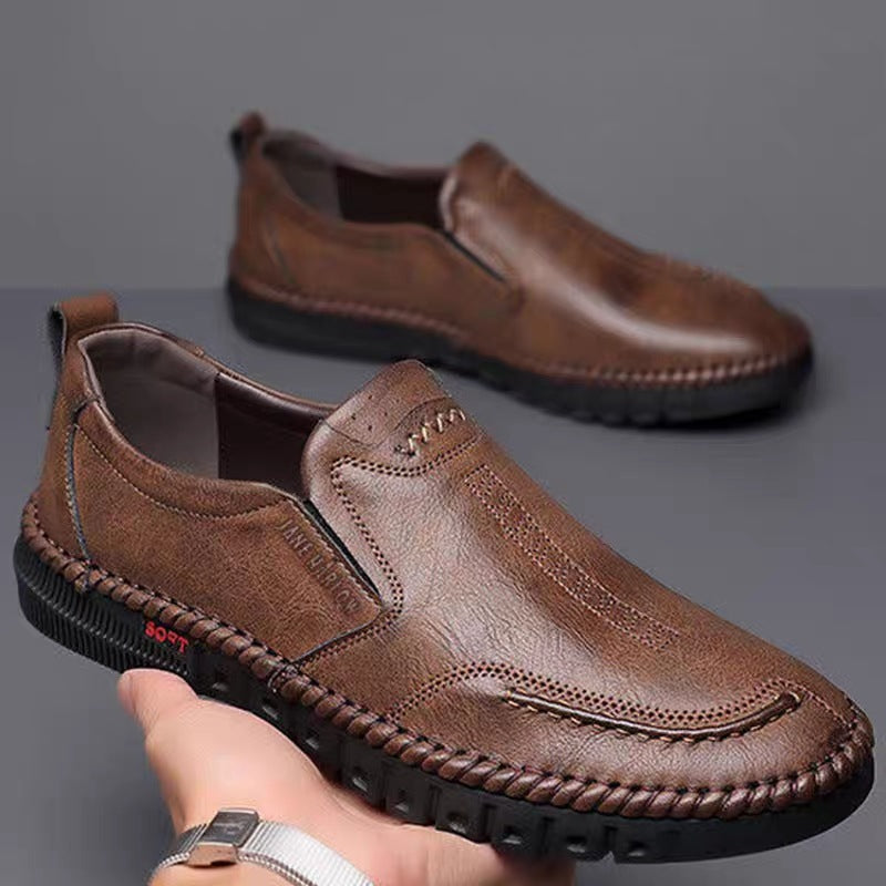🏆👞【39-44】2026 pantofi sport casual pentru bărbați, din piele naturală, cu talpă moale, antiderapantă, respirabilă