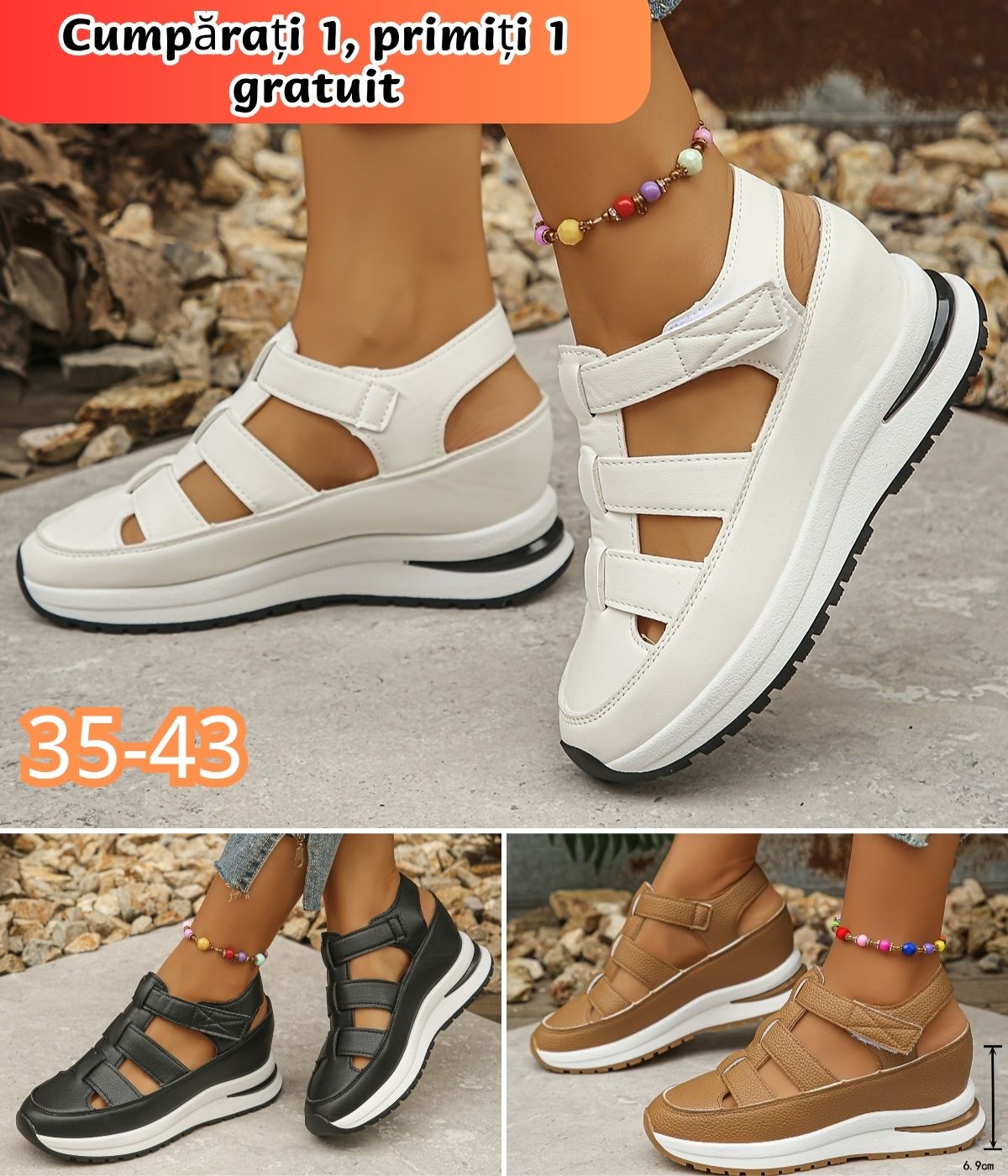 🔥【50%OFF】💟【35-43】2026 noi sandale casual cu talpă groasă
