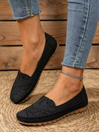 【36-43】Balerini casual perforați stil retro｜Talpă moale, confort zilnic｜Slip-on, mărimi mari