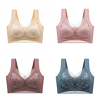 🔥【Cumpără 2 primești 2 gratis】Vânzare fierbinte👙【40-110 KG】 Sutien confortabil, fără cusături, din dantelă