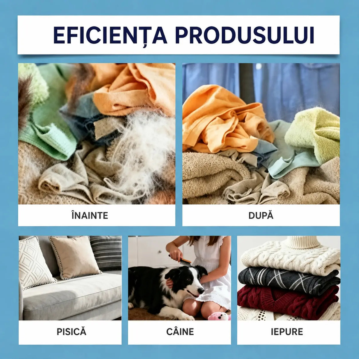 ✨🐾 Bile de spălat reutilizabile pentru îndepărtarea părului de animale