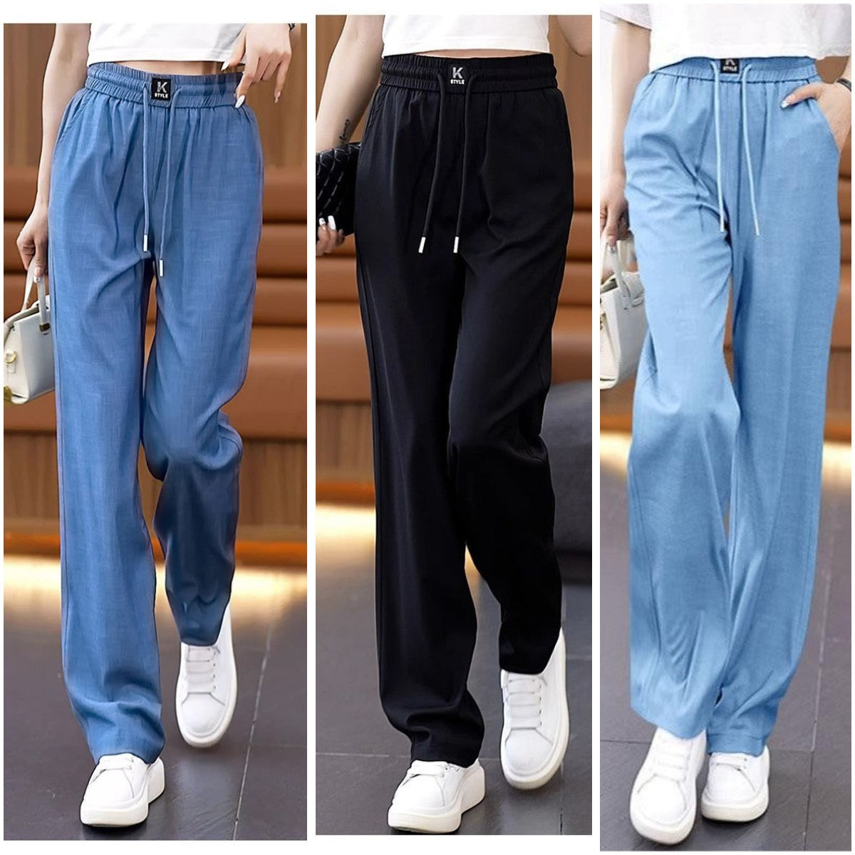 🔥【Reducere de 50%】👖【S-3XL】2026 noi pantaloni casual cu drapaj moale de înaltă calitate