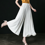 💖【M-5XL】 Fusta drapată de damă la modă, cu picioare largi și talie înaltă