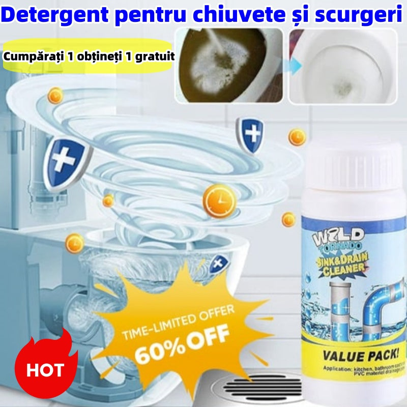 🛁💦【Cumpărați 1 obțineți 1 gratuit】🌟Detergent pentru chiuvete și scurgeri - Spumă de înaltă densitate din extracte și enzime de descompunere.
