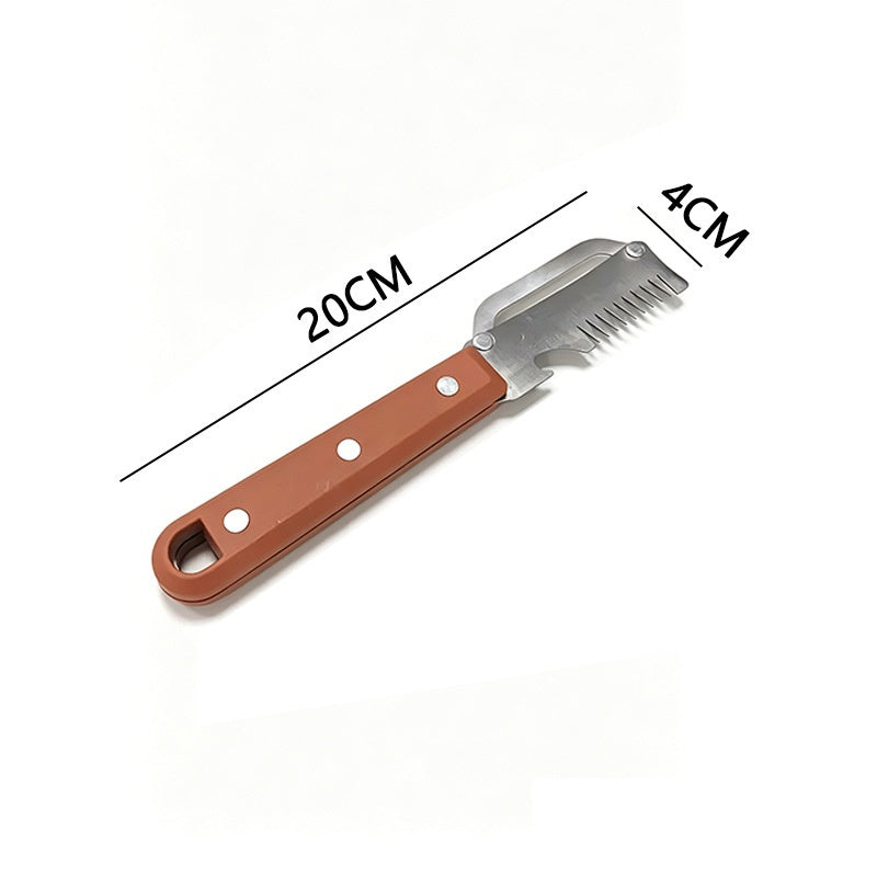 🔥【Cumpără 1, Primești 1 GRATIS】 🔪 Curățător de bucătărie multifuncțional 3în1: curăță, feliază și deschide dopurile sticlelor!