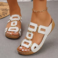 👡【Confortabile, fără oboseală la mers】Sandale retro cu platformă și toc tip wedge (ortopedic)