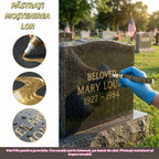 🐦【Cumpără unul, al doilea gratuit】【2 bucăți】Marker auriu pentru pietre funerare, destinat refacerii inscripțiilor decolorate
