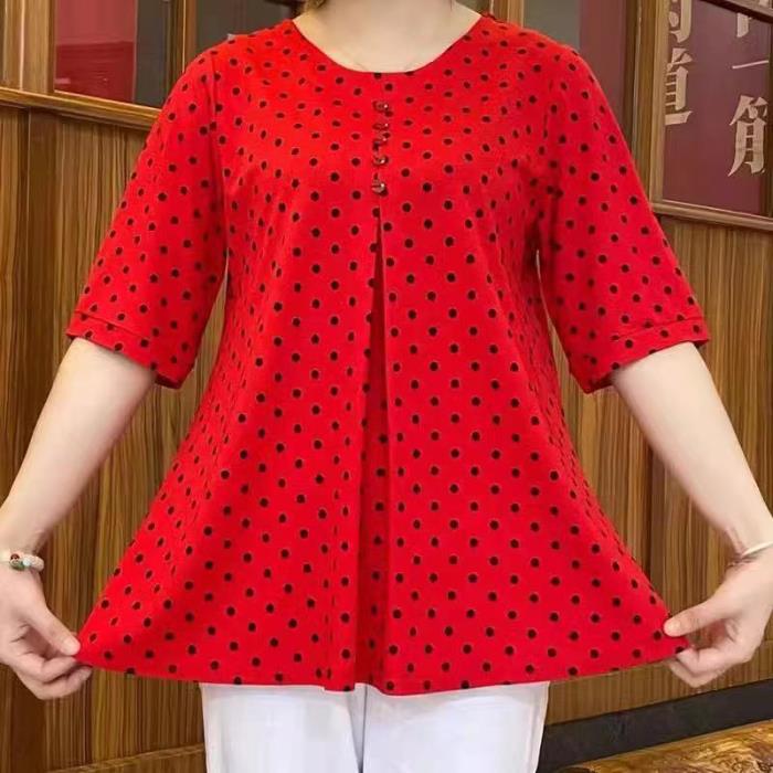 ✨【Cumpărați 1 obțineți 1】💞[L-5XL] 2026 Camasa noua cu imprimeu cu buline de toamna