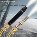 🚿[Set 2 piese]💧 Pistol de apă de înaltă presiune: Spălătorie auto, Grădină, Presiune de 10 ori mai mare, Multi-Mod ⚡