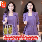 🏆【Jachetă+Vestă+Pantaloni】Set de trei piese, costum casual nou la modă 2026