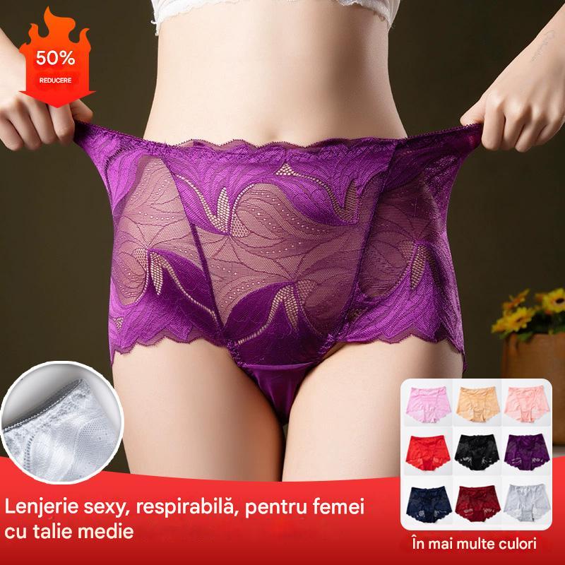 🔥💋【40-105 kg】 Lenjerie de corp sexy, respirabilă pentru femei cu talie mijlocie