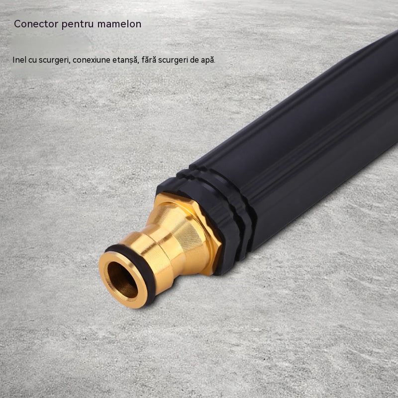 🚿[Set 2 piese]💧 Pistol de apă de înaltă presiune: Spălătorie auto, Grădină, Presiune de 10 ori mai mare, Multi-Mod ⚡