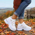 【35-42】👟 Adidași damă Chunky Dad cu platformă – înălțare ascunsă, șireturi, design color-block