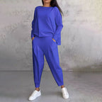 💥💥Set sport casual din bumbac pentru femei, top + pantaloni