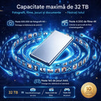 ⚡【32TB】💾 SSD (Unitate Stare Solidă) Ultra-Subțire de Nouă Generație | Capacitate Mare și Viteză Ridicată | Stocare Portabilă 🚀