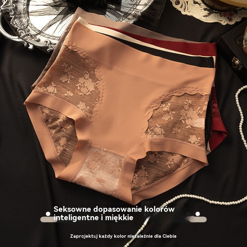 💖💥【Set de 5 piese】 - Chiloți damă fără cusături din dantelă, elasticitate ridicată, modelare a abdomenului și efect de ridicare a feselor