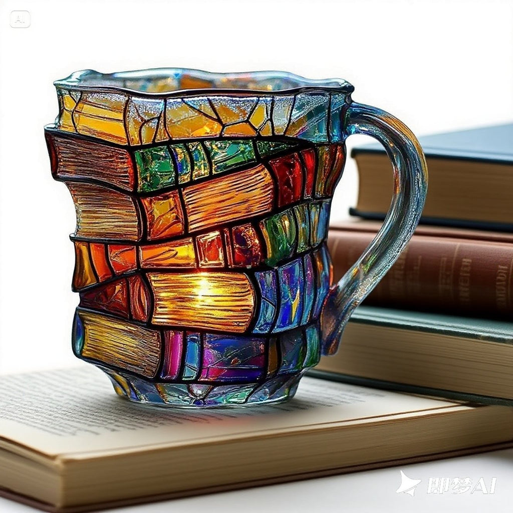📚3D festett könyv alakú kávéscsésze
