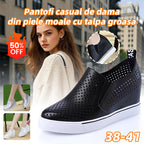 🔥【Cumpărați 1 obțineți 1 gratuit】🔥【34-41】Vara 2026, pantofi casual de damă din piele moale, cu talpă groasă