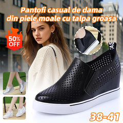 🔥【Cumpărați 1 obțineți 1 gratuit】🔥【34-41】Vara 2026, pantofi casual de damă din piele moale, cu talpă groasă