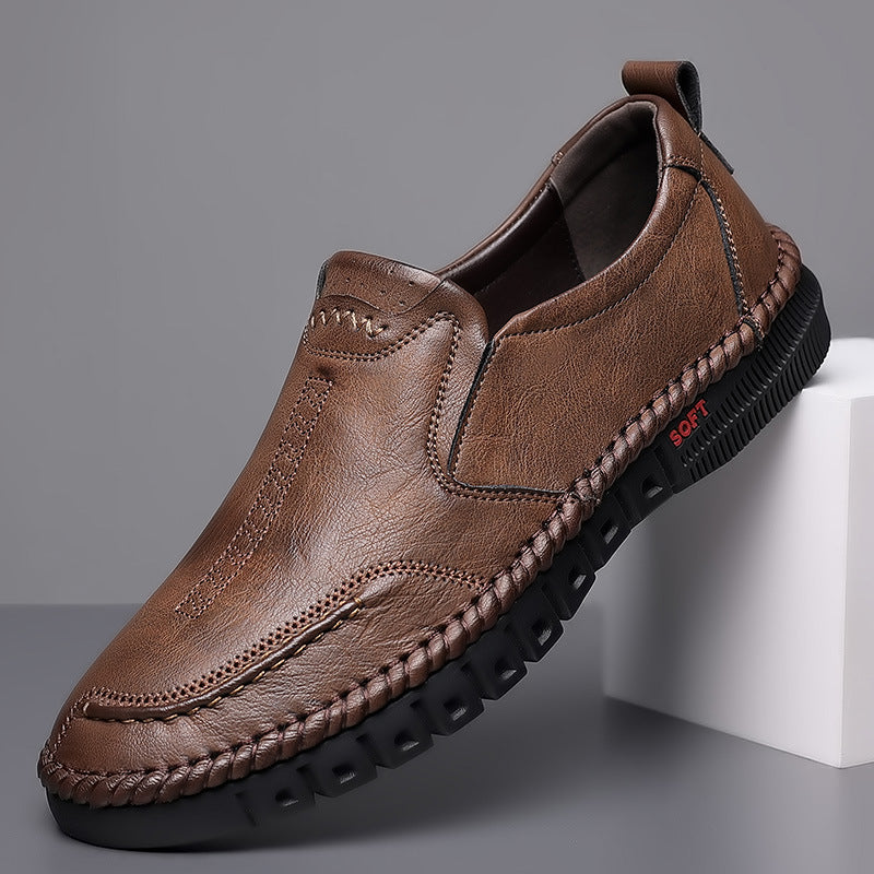 🏆👞【39-44】2026 pantofi sport casual pentru bărbați, din piele naturală, cu talpă moale, antiderapantă, respirabilă