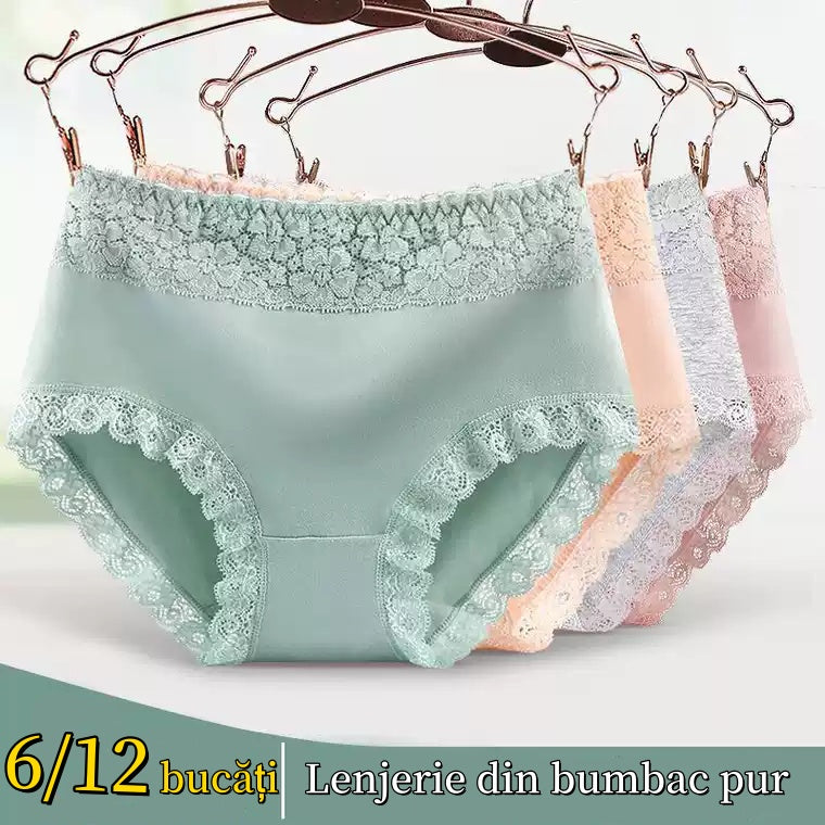 🔥👙Chiloți fără cusături de damă cu talie mijlocie din bumbac respirabil