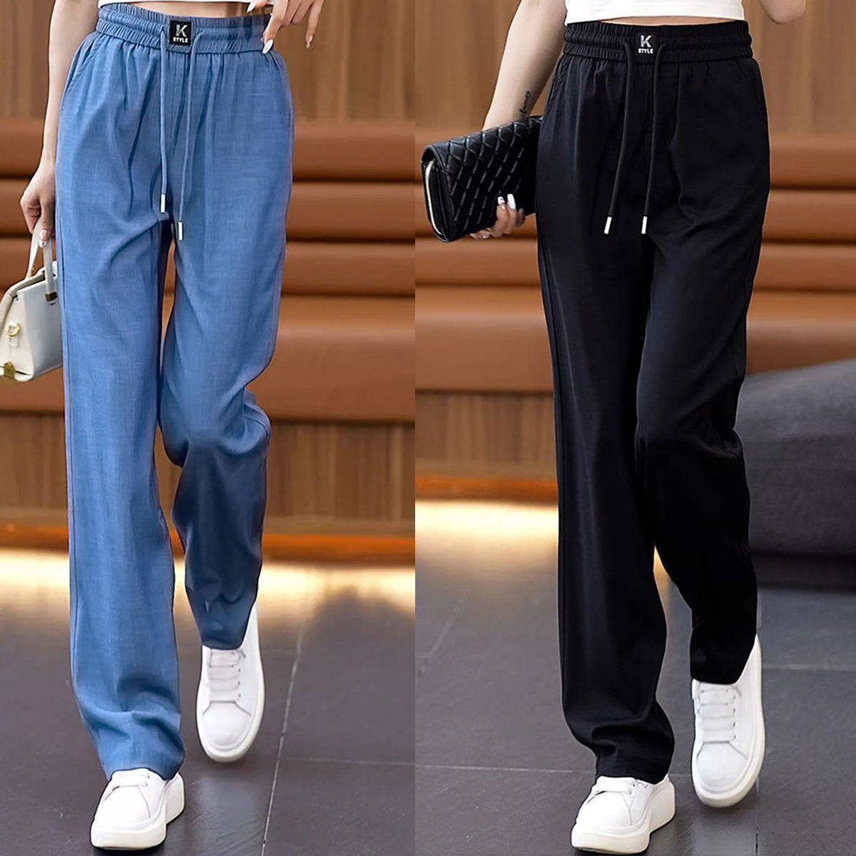 🔥【Reducere de 50%】👖【S-3XL】2026 noi pantaloni casual cu drapaj moale de înaltă calitate