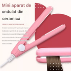 【49 százalék kedvezmény! Akció, 7 napos szállítás】[Vásárolj 1-et, kapsz 1-et ingyen] 🔥Mini negatív ionos kerámia hajegyenesítő – Gyorsan göndöríti/egyenesíti a hajat károsodás nélkül.