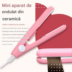 【49 la sută reducere! Promotie, livrare in 7 zile】[Cumpărați 1 obțineți 1 gratuit] 🔥Mini clemă de îndreptare ceramică cu ioni negativi - Ondulează/îndreaptă rapid părul fără să-l deterioreze.