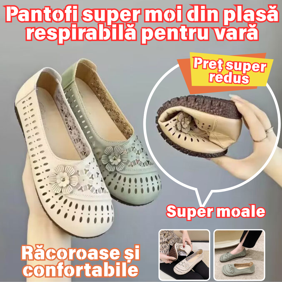 ✨【35-40】Pantofi de dama，Pantofi cu talpă moale anti-alunecare din piele de vacă