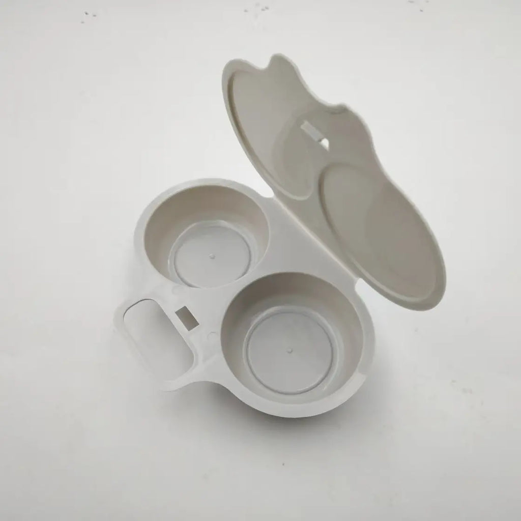 🍳 Formă pentru ouă la abur/prăjite, de calitate alimentară, pentru cuptorul cu microunde [Cumpără una și primești una gratis – primești 2 bucăți] | Un mic dejun sănătos și fără ulei, gata în câteva minute 🥪