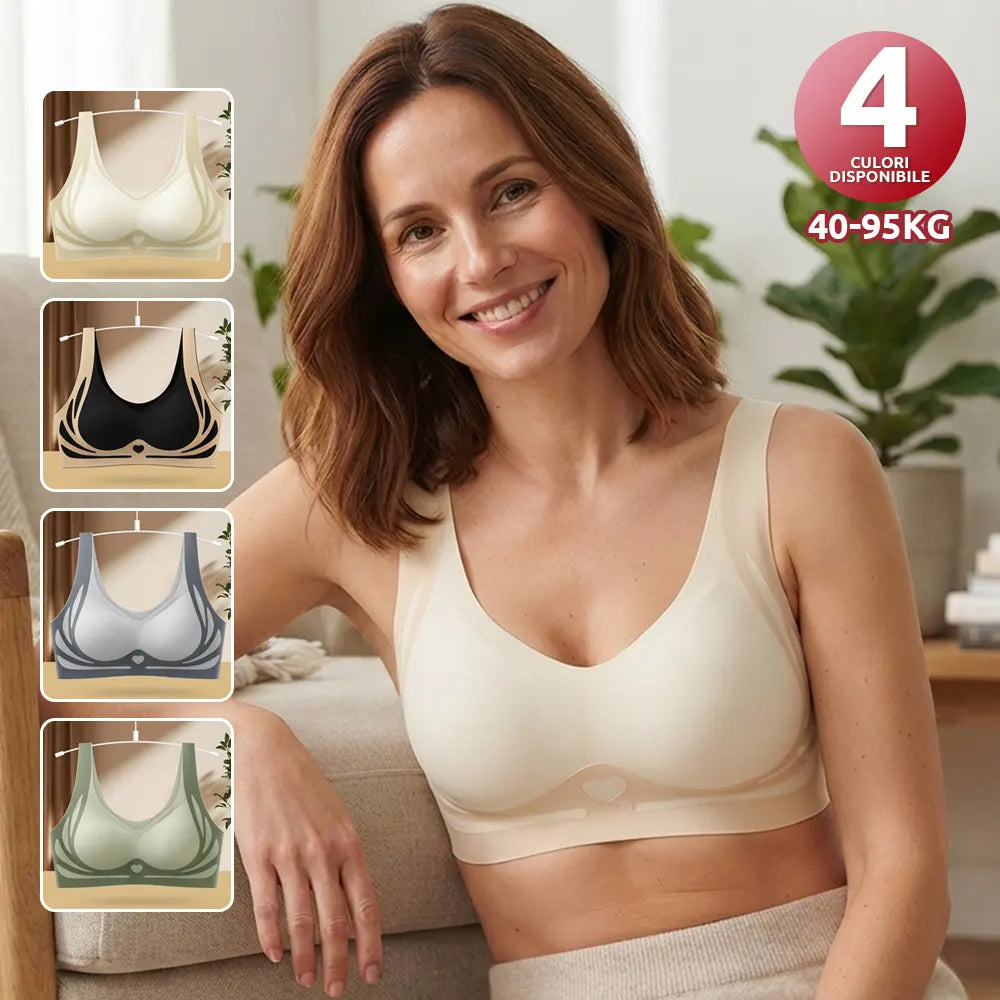 😍【49% reducere】【Set de 4】Sutien pentru femei fără sârmă, dintr-o bucată❤️【40-85KG】