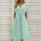💥💥👗【Reducere de 40% + Plată la livrare】😍【S–5XL】Rochie nouă, simplă și frumoasă, de culoare solidă 2026, lejeră și casual