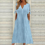 💥💥👗【Reducere de 40% + Plată la livrare】😍【S–5XL】Rochie nouă, simplă și frumoasă, de culoare solidă 2026, lejeră și casual