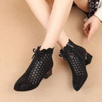 👠【35-41】Noi cizme cu călcâi gros de primăvară și toamnă diamant strălucitor gol