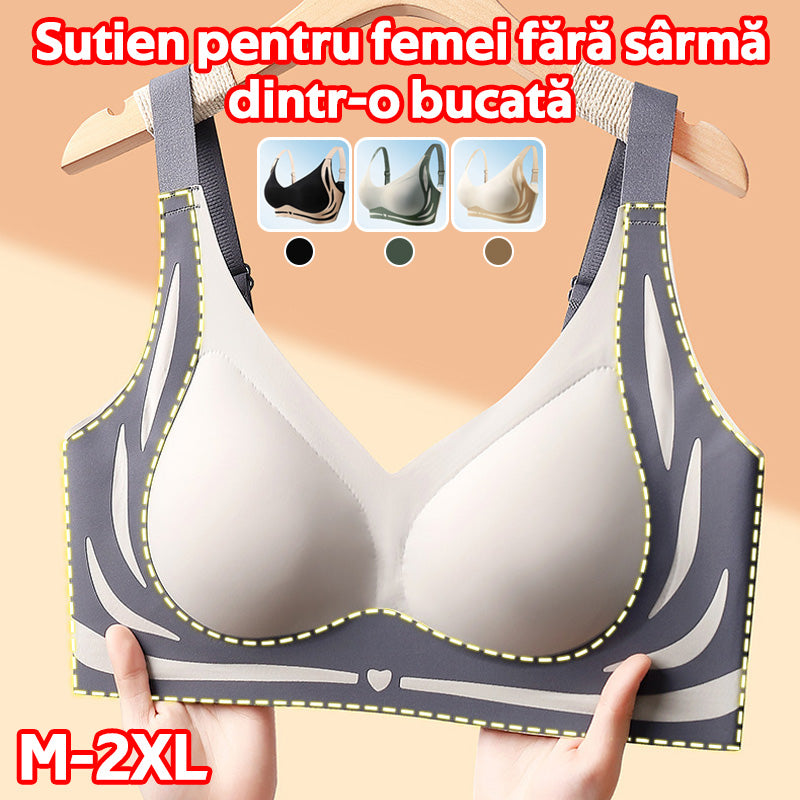 😍【4 darabos csomag】Női, varrás nélküli, egyrészes melltartó, merevítő nélkül❤️【40-85 KG】