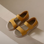 👡【35-43】 sandale retro de vară cu un singur picior din piele moale, cu talpă moale