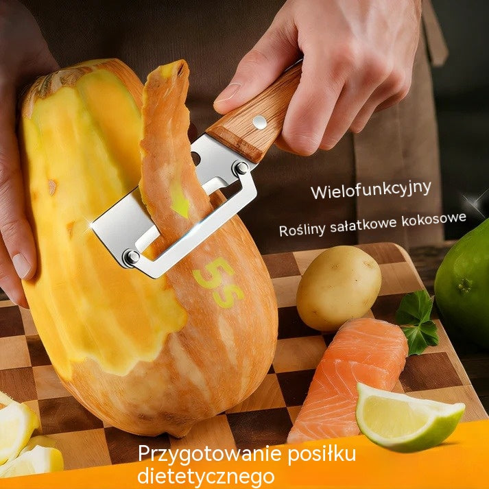 【Cumpără 1, Primești 1 GRATIS】 🔪🔪 Curățător de bucătărie multifuncțional 3în1: curăță, feliază și deschide dopurile sticlelor!🔪