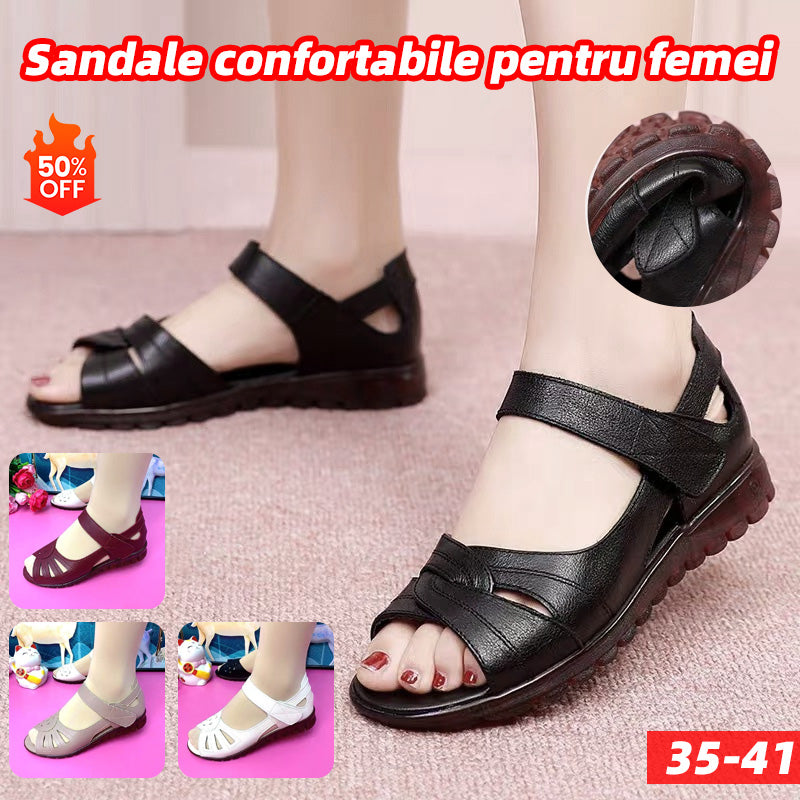 🔥【35-41】Stil nou pentru vară, sandale confortabile de damă din piele naturală cu talpă moale