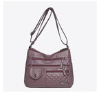 👜【Piele Naturală de Calitate Premium】Geantă Mare de Umăr din Piele Moale cu Compartimente Multiple