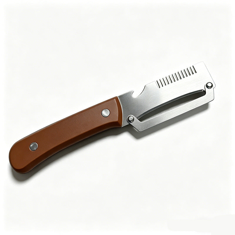 🔪🔪【Cumpără 1, Primești 1 GRATIS】 🔪🔪 Curățător de bucătărie multifuncțional 3în1: curăță, feliază și deschide dopurile sticlelor!🔪