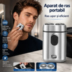 🔥 Doar astăzi -50%! Mini aparat de ras electric cu afișaj LED și lame duble
