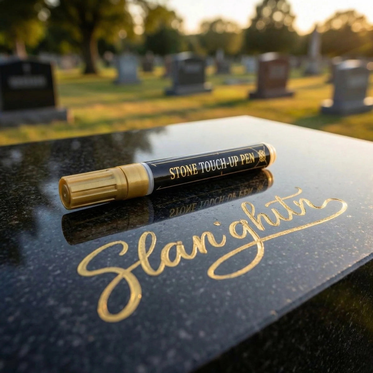 🐦【Cumpără unul, al doilea gratuit】【2 bucăți】Marker auriu pentru pietre funerare, destinat refacerii inscripțiilor decolorate
